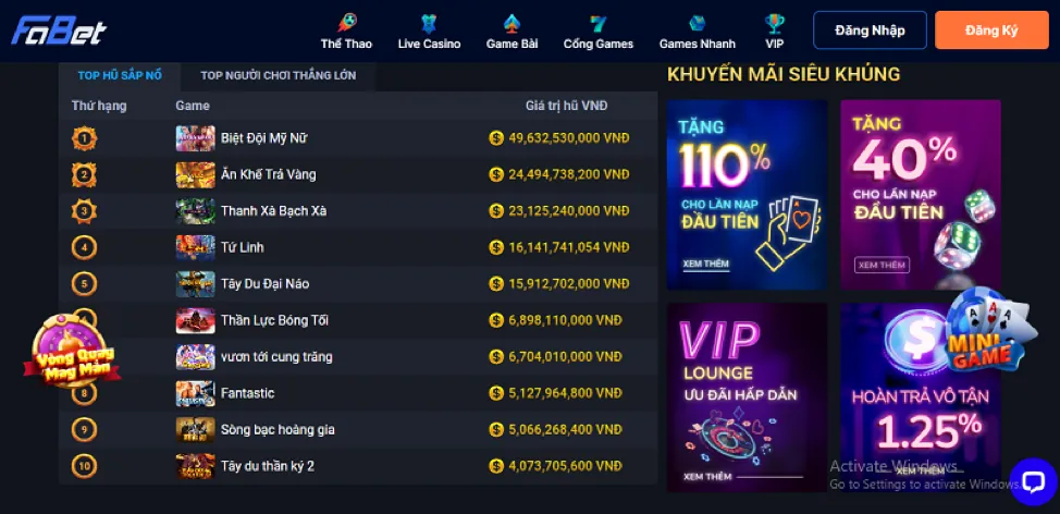 Hướng dẫn nhận khuyến mãi 33win02